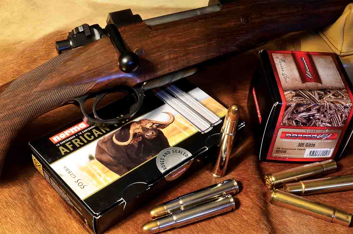 Inclusion of the .505 Gibbs in Norma’s African PH ammunition breathed new life into the great old nitro-express cartridge.